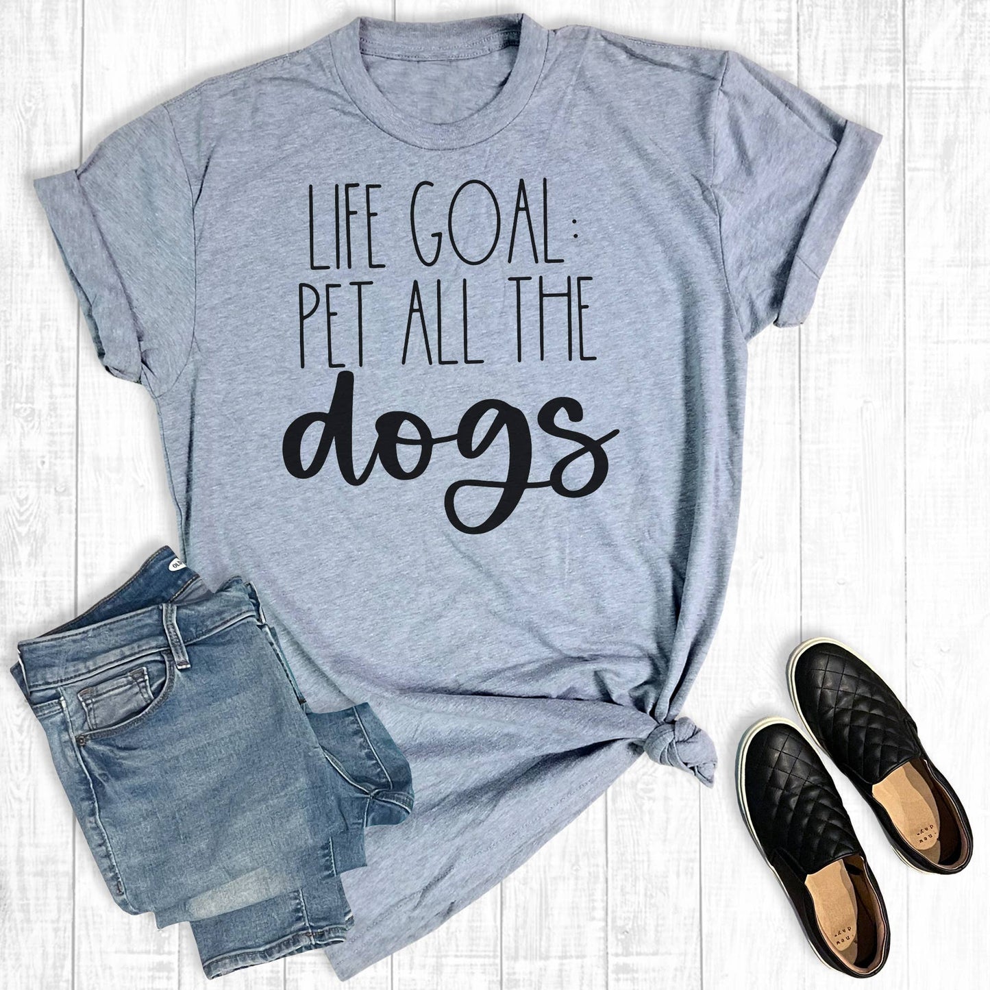 Life Goal Pet all The Dogs Graphic Tee