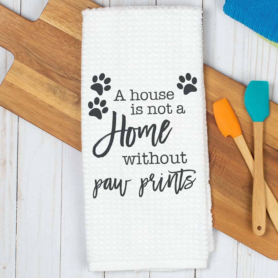 Kitchen Towel -Paw Prints- A House is not a Home