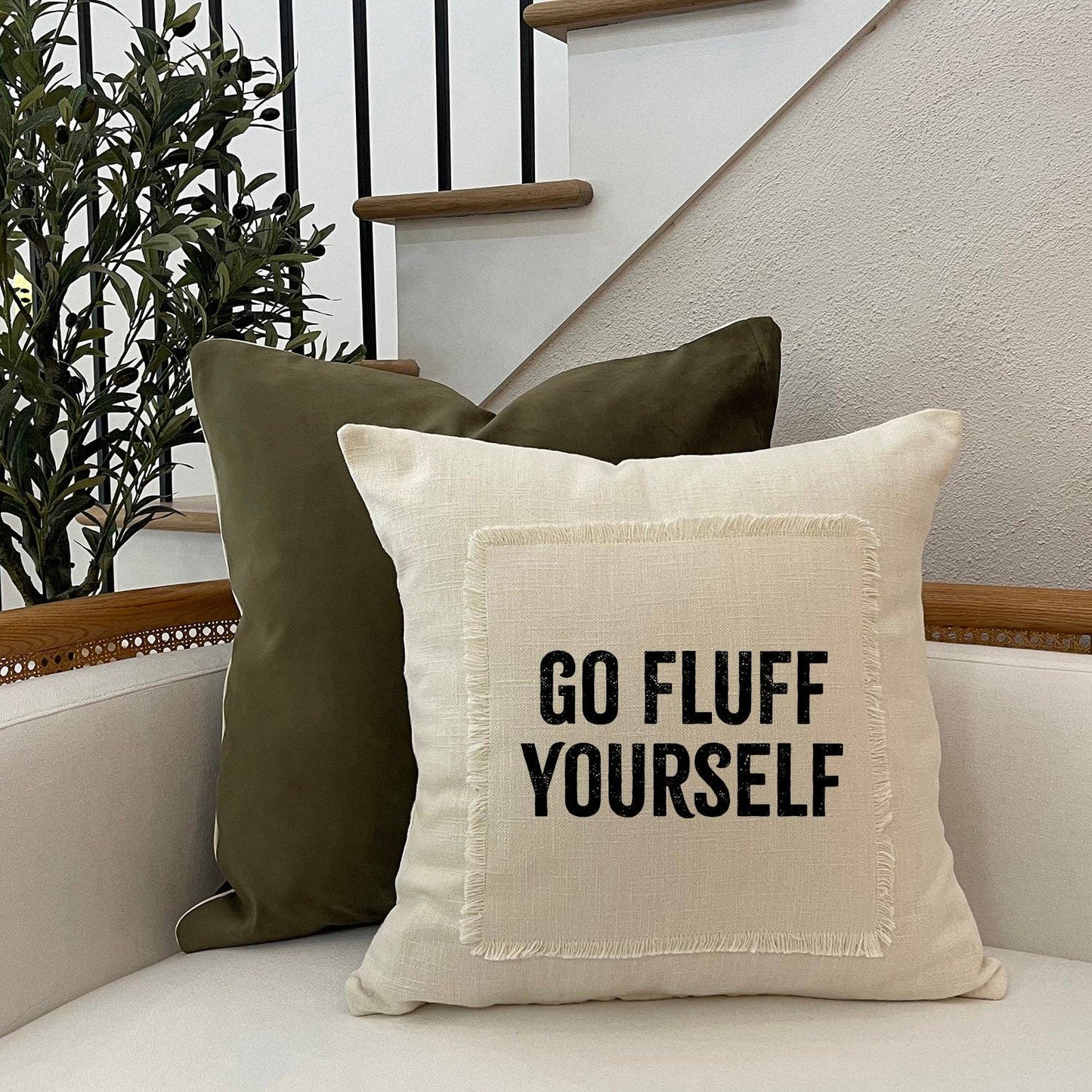 Pillow -"Go Fluff Yourself"