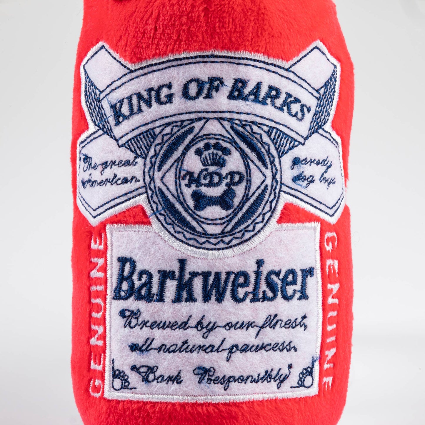 Barkweiser Plush Dog Toy - The King of Barks