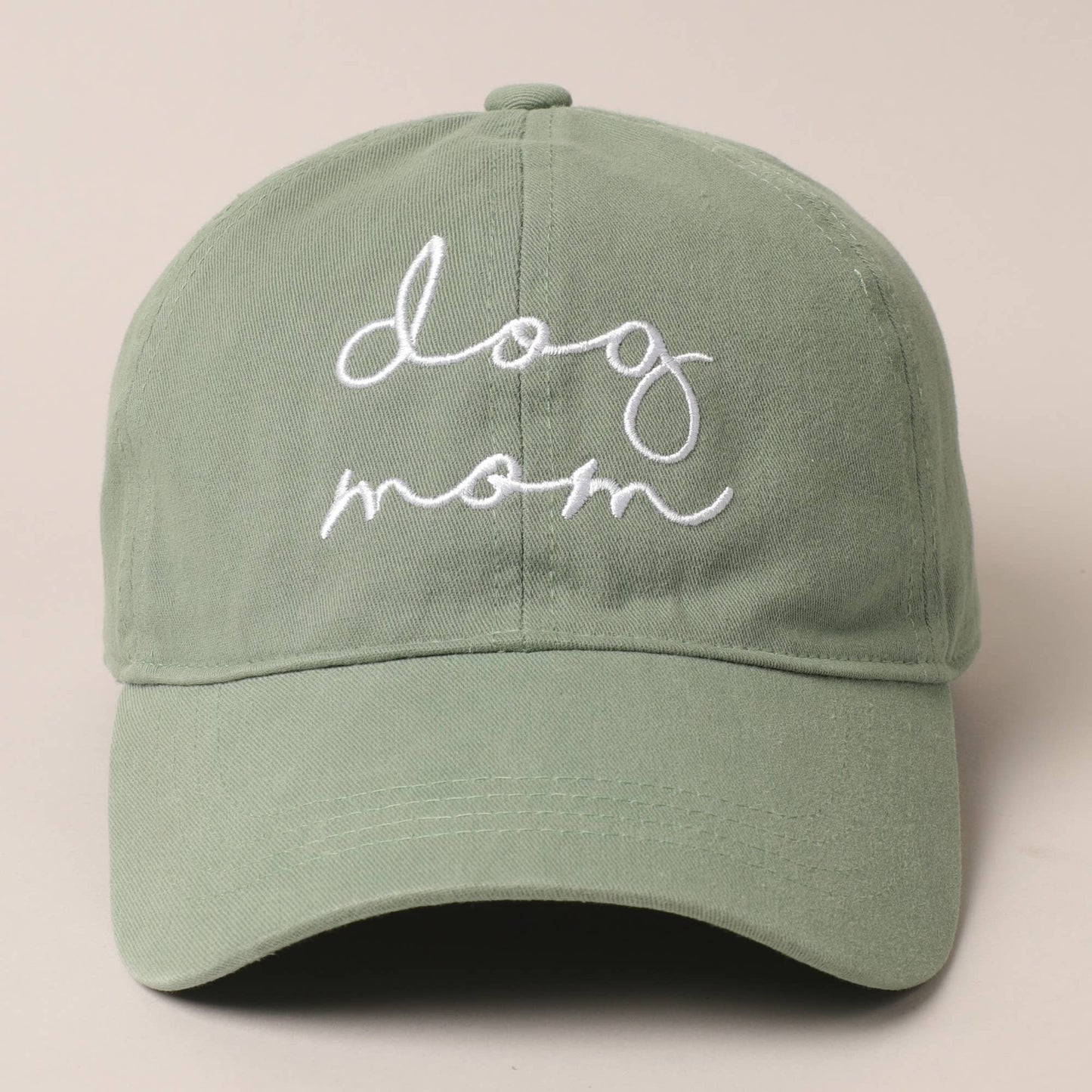 Baseball Cap - Dog Mom Lettering Embroidery