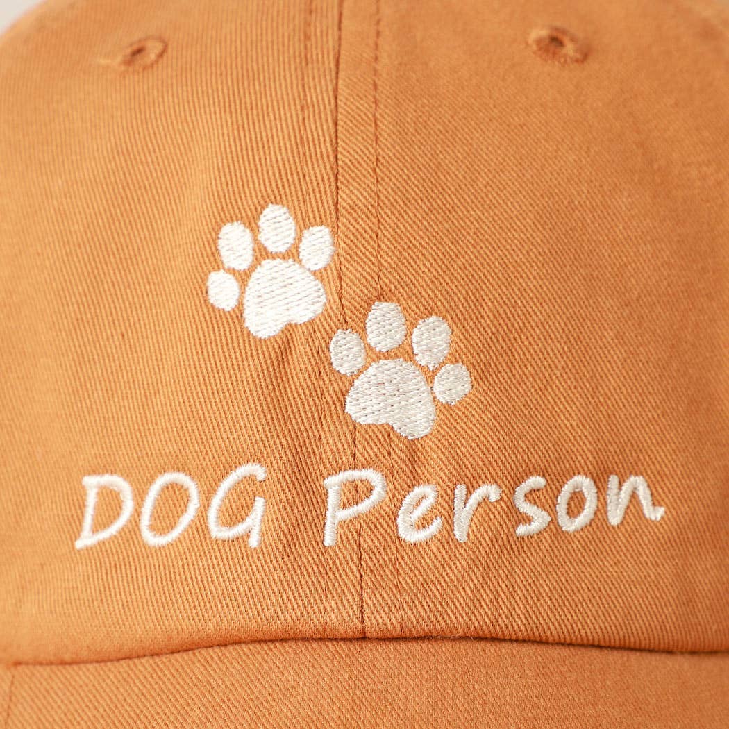 Baseball Cap - Dog Person Embroidered