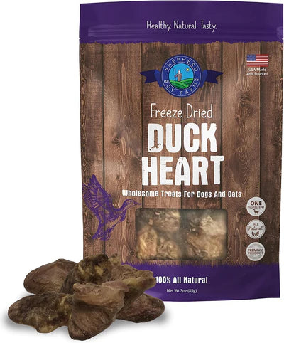 Duck Hearts-Freeze Dried