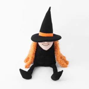 Spooky Crinkle Witch Dog Toy
