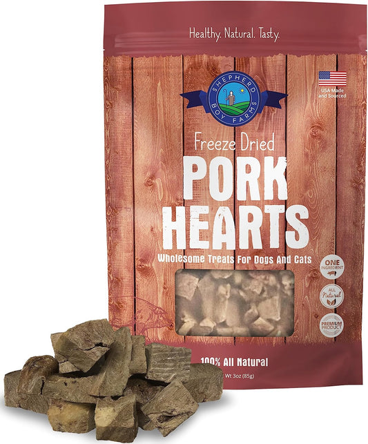 Pork Hearts - Freeze-Dried