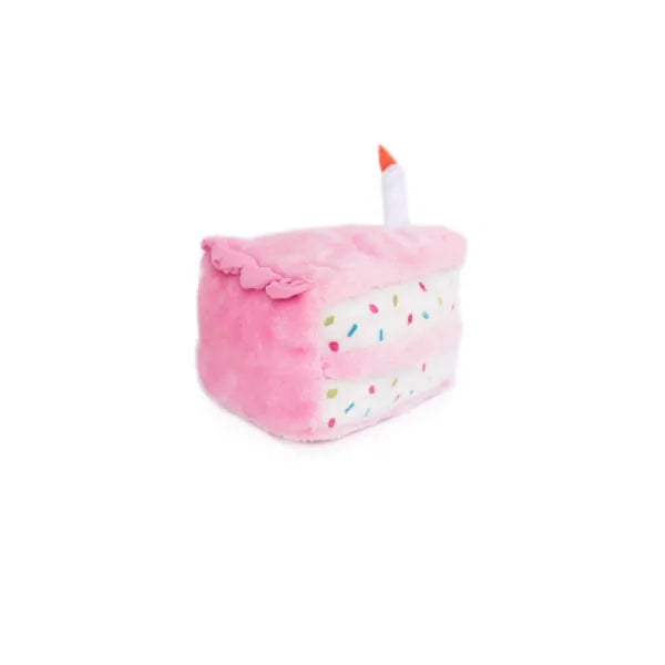 Birthday Cake Slice - Plush Toy- Pink or Blue