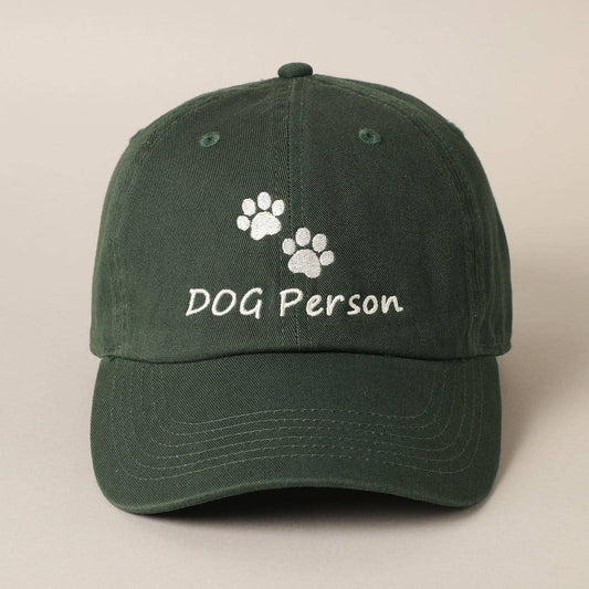 Baseball Cap - Dog Person Embroidered