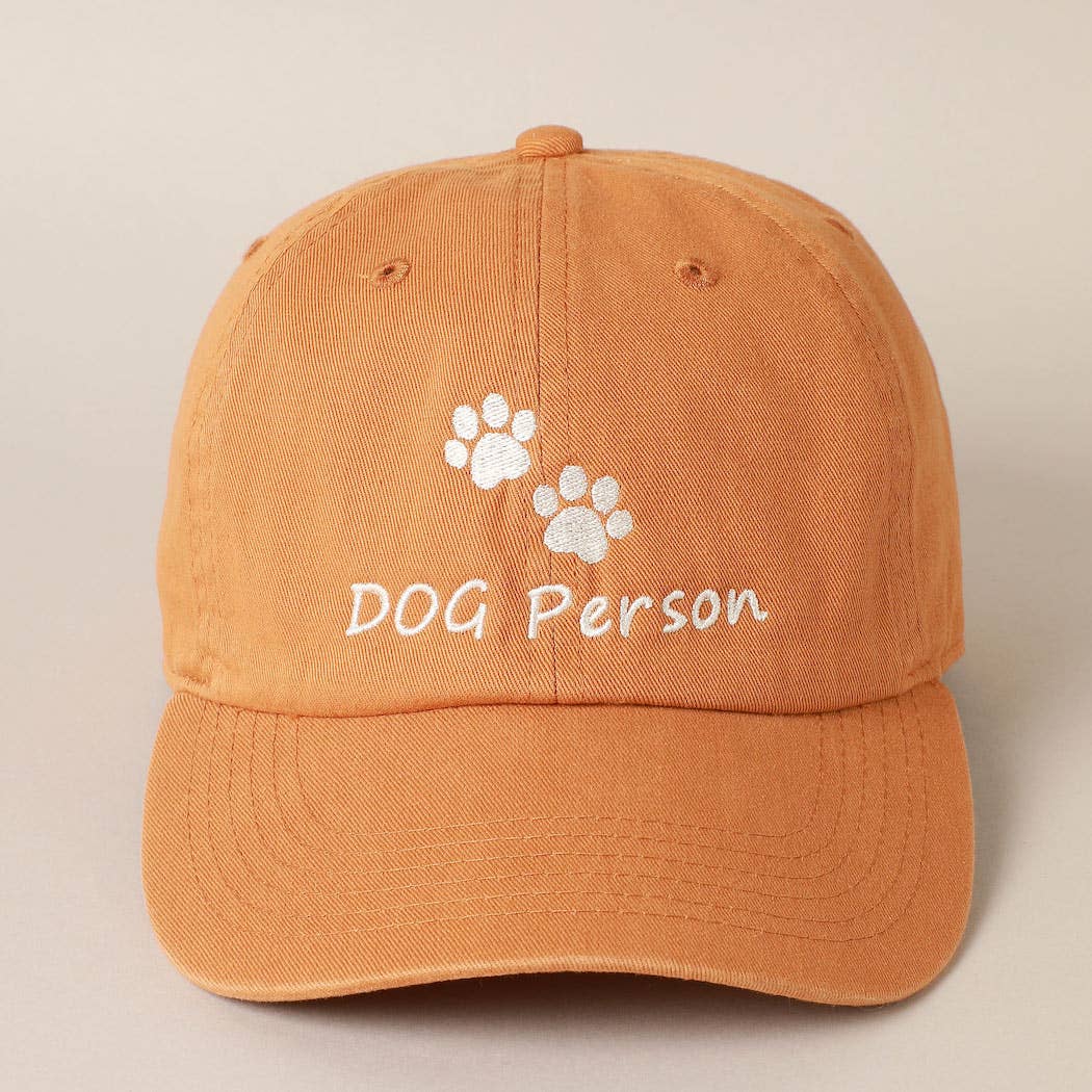 Baseball Cap - Dog Person Embroidered