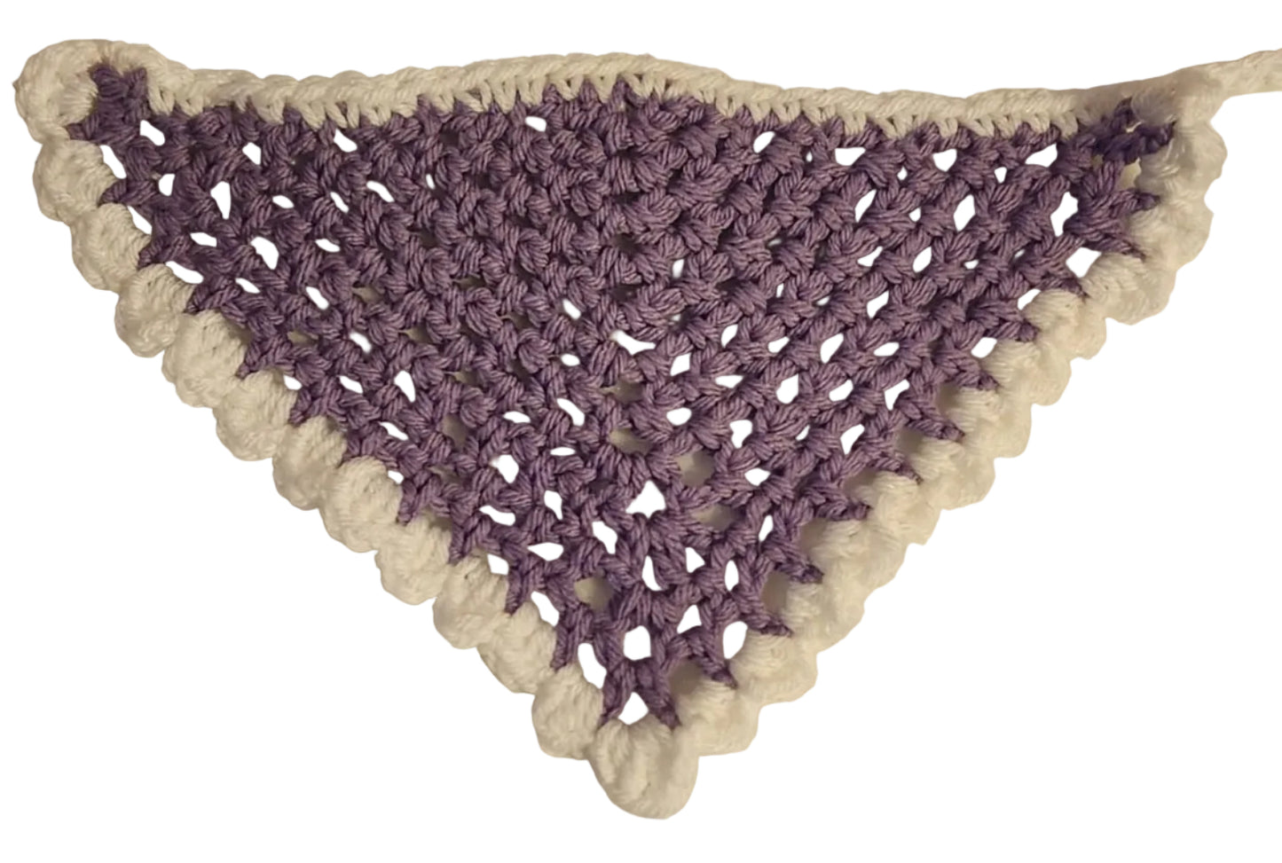 One Color- Hand-Crocheted Dog Bandana